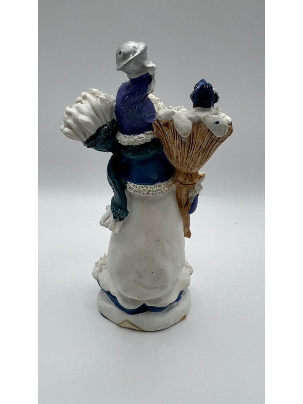 Frosty Themed Snowman Holiday Figurine With Stars & Bird Design - Picture 2 of 4
